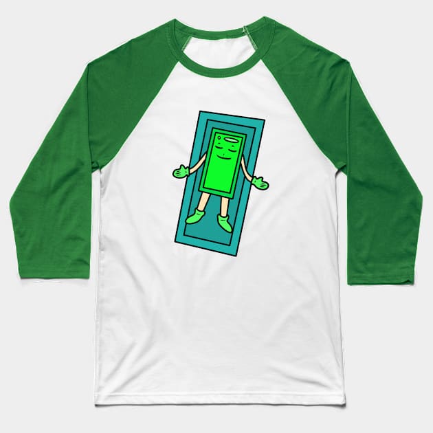 Shavasana yoga Baseball T-Shirt by Andrew Hau